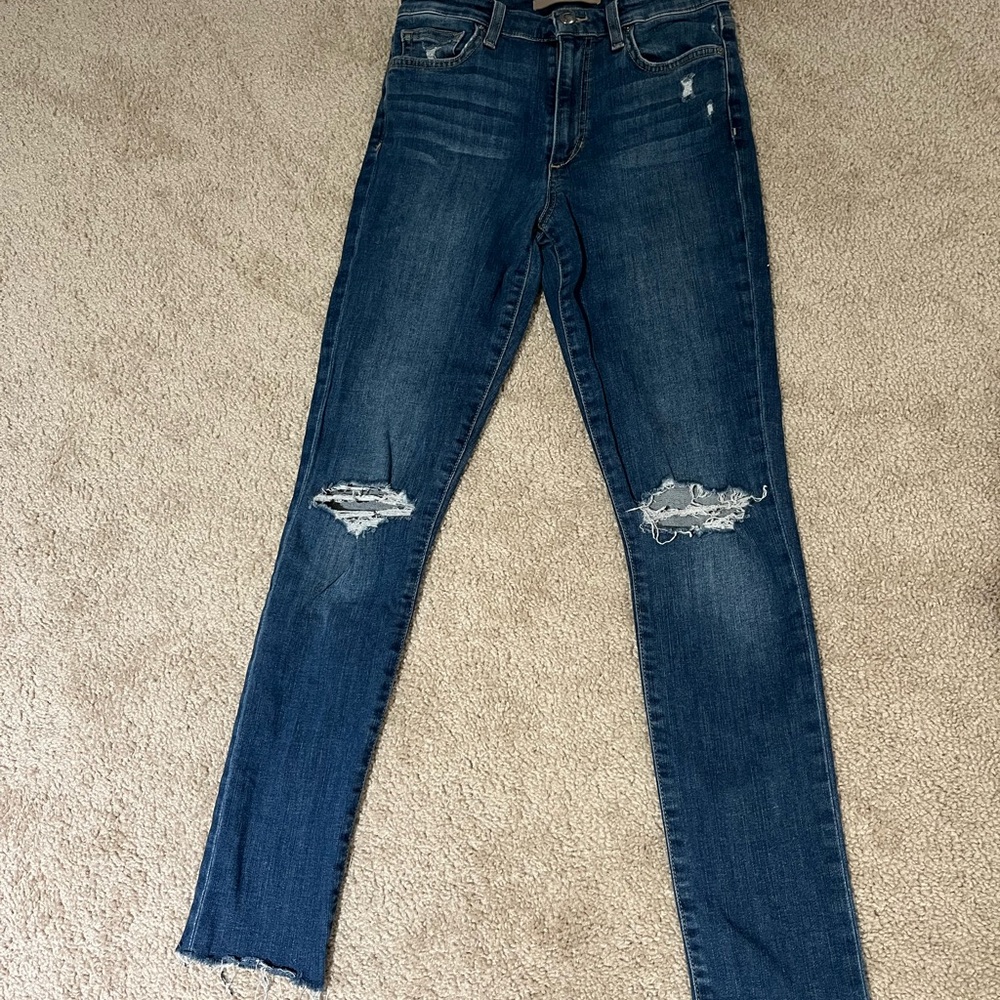 Joe's Jeans Blue Skinny Distressed Denim
